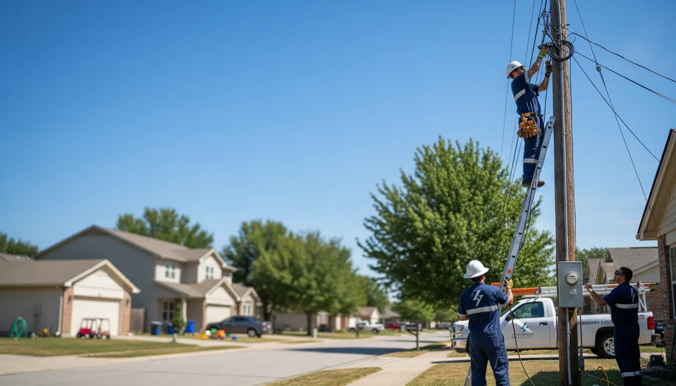 Residential electrician providing installation services in Pesotum, IL